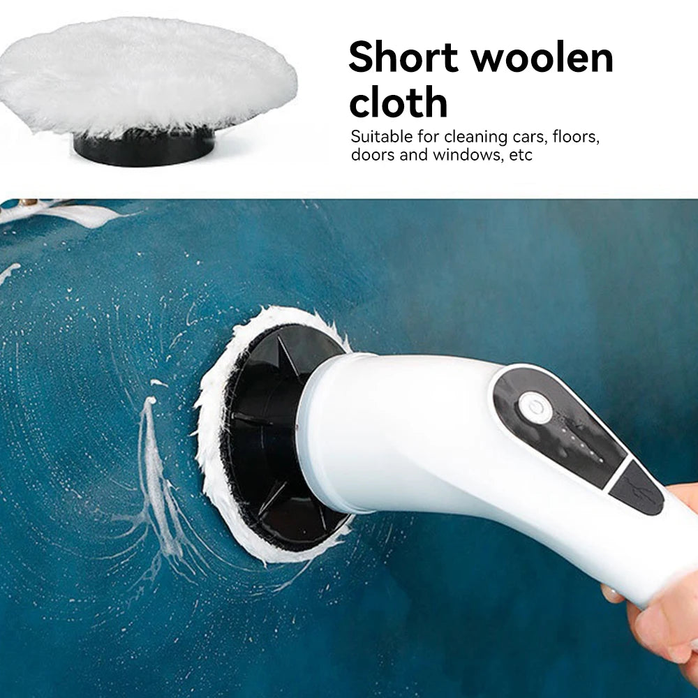 Electric Cleaning Brush – 9-in-1 Wireless Rotatable Scrubber
