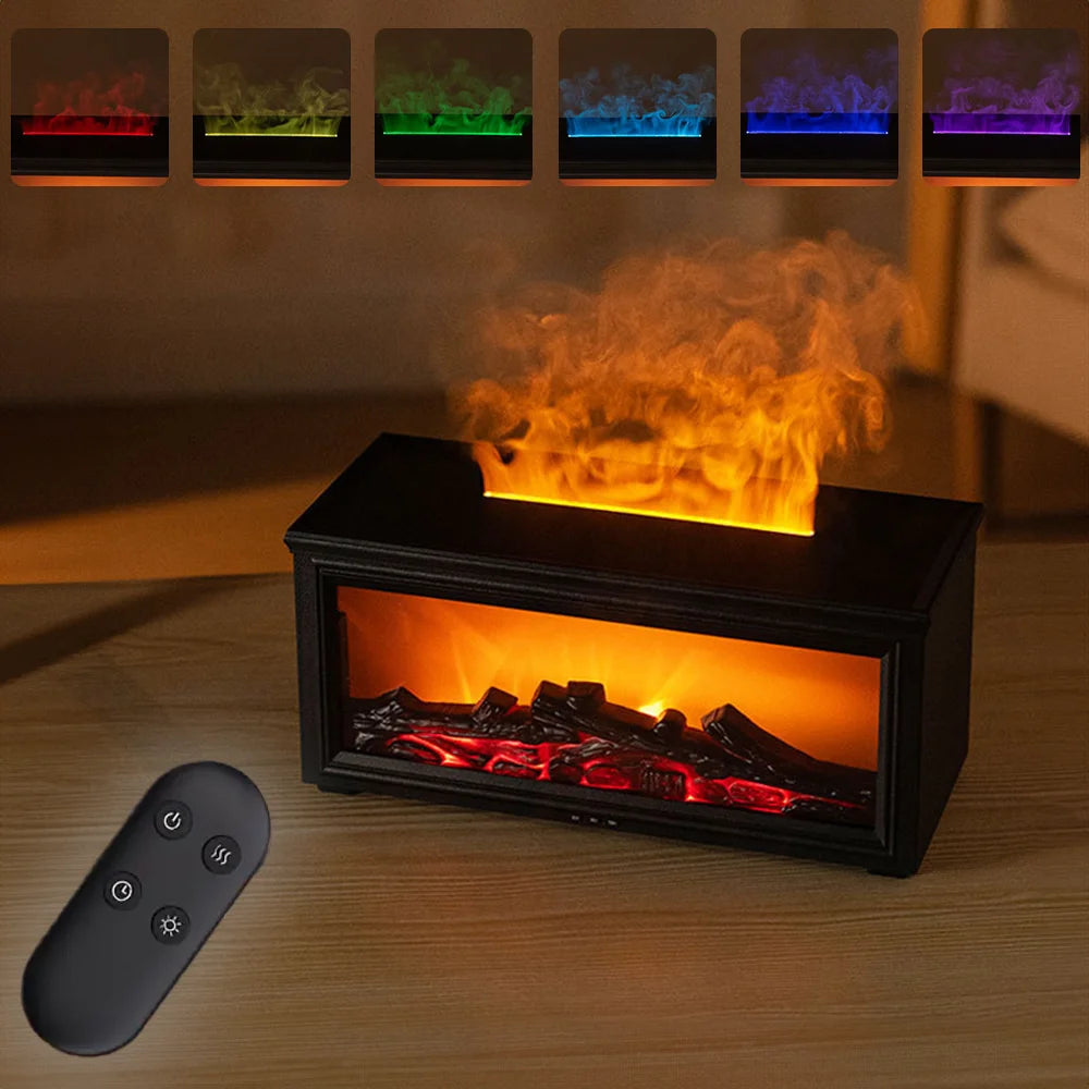 Colourful Flame Effect Essential Oil Diffuser