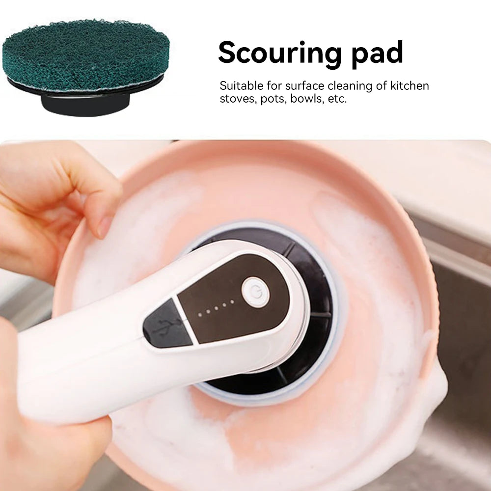 Electric Cleaning Brush – 9-in-1 Wireless Rotatable Scrubber
